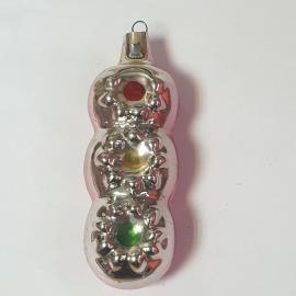 Елочная игрушка светофор Орловская фабрика Победа. Стекло, винтаж СССР