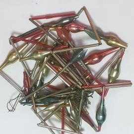 Бусы стеклярус на елку. Есть утраты. Стекло. Винтаж СССР