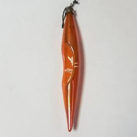 Елочная игрушка сосулька. Стекло, винтаж СССР