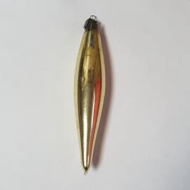 Елочная игрушка сосулька. Стекло, винтаж СССР