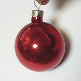 Елочная игрушка шар. Стекло, винтаж СССР