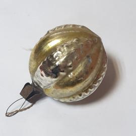 Елочная игрушка шар. Стекло, винтаж СССР