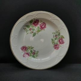 Тарелка-блюдо  Хайта, фарфор,деколь, позолота, 32 см. Винтаж СССР