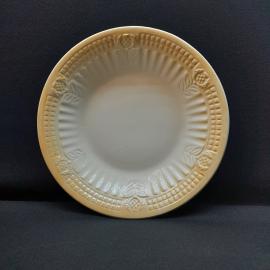 Тарелка-блюдо с рельефным декором  Буди, фаянс, 29 см. Винтаж СССР