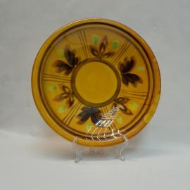 Блюдо с рельефным декором "Желуди"1952-1959 гг Конакова, фаянс, роспись ,винтаж СССР 1952-1959 гг.