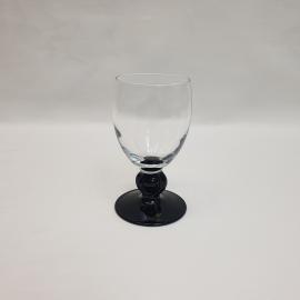 Бокал 12 см, стекло, фигурная ножка, 175 мл. Винтаж.