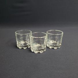 Набор из 3 стопок, стекло 50 мл высота 5 см, винтаж СССР