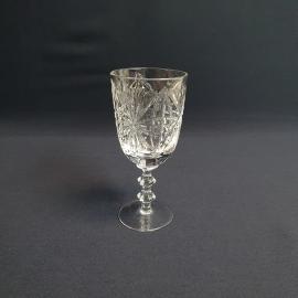 Бокал 145 см, хрусталь, фигурная ножка, 150 мл. Винтаж, СССР.