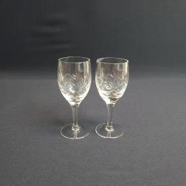 Набор из 2 рюмок, стекло 75 мл высота 12 см, винтаж СССР