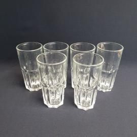 Набор стаканов "Махеев" 6 шт, стекло, высота 15 см, 300 мл. Россия.