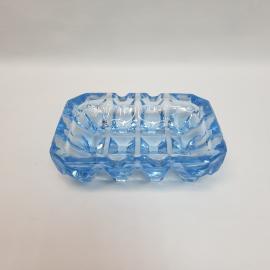 Пепельница, цветной хрусталь, сколы. Винтаж, СССР.