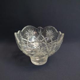 Салатник, хрусталь, 1 литр. Винтаж, СССР.