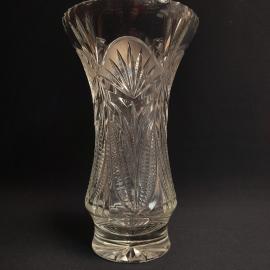 Ваза, хрусталь высота 22 см мелкие сколы, винтаж СССР