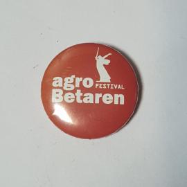 Значок СССР фестиваль агро Betaren с силуэтом рабочего, красный, советский и винтажный.