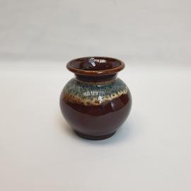 Ваза декоративная, обливная керамика высота 10 см, винтаж СССР