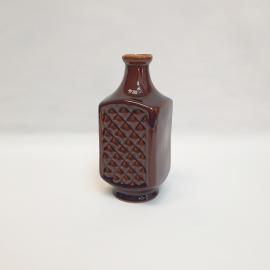 Штоф бутылка без крышки, обливная керамика 0.75 л, высота 20 см, винтаж СССР