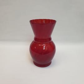 Ваза, цветное стекло высота 22 см скол, винтаж СССР