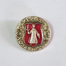 Значок СССР, изображение князя на гербе с надписью Золотое Кольцо, редкий советский, винтажный.