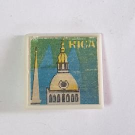 Значок СССР, парусная регата на фоне побережья Ниццы, для коллекции, советский, винтажный.