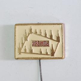 Значок СССР с изображением Кремля, Москва, памятный, коллекционный, эмаль, советский, винтажный.