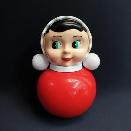 Неваляшка, пластик, высота 30 см. Россия.