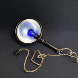 Лампа рефлектор Минина, металл, рабочая. Винтаж, СССР.