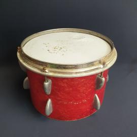 Барабан 37х37х25 см, мкталл- ржавчина, дерево. Винтаж, СССР.