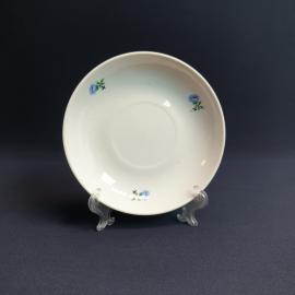 Блюдце Вербилки, фарфор деколь 14 см, винтаж СССР