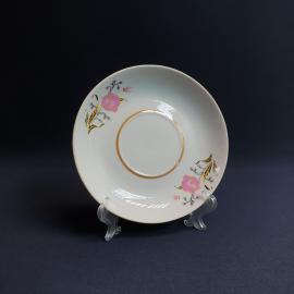 Блюдце Пролетарий, фарфор деколь 135 мм, винтаж СССР