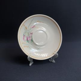 Блюдце Полонное, фарфор деколь  135 мм, винтаж СССР