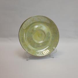 Блюдце кофейное Porcelana, фарфор позолота 125 мм, винтаж СССР