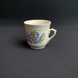 Кофейная чашка 220 мл, Городница, фарфор, деколь, люстр. Винтаж, СССР.