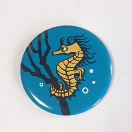 Значок СССР с изображением морского конька, цветной, уникальный советский, коллекционный, винтажный.