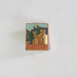 Значок СССР, Кисловодск с видом на крепость, сувенир, коллекционный, советский, винтажный.