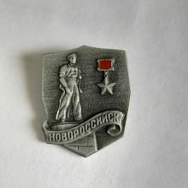 Значок СССР Новосибирск. Памятник. Ретро коллекция, советский, винтажный.