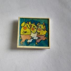 Значок СССР Волк и Три Поросенка, редкий советский, винтажный.