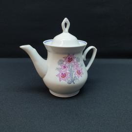 Чайник Минский, фарфор деколь 0.55 л, винтаж СССР