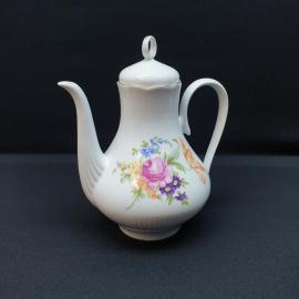 Чайник Ильменау, Мейсеновский букет, фарфор деколь позолота 0.5 л, винтаж ГДР