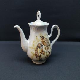 Чайник Полтава, фарфор деколь 1 л, винтаж СССР