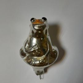 Елочная игрушка "Лягушка", Орловская фабрика "Победа", винтаж, раритет
