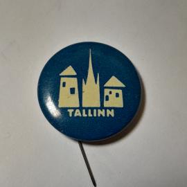 Значок СССР с изображением Таллина, городские постройки, коллекционный атрибут, советский, винтажный