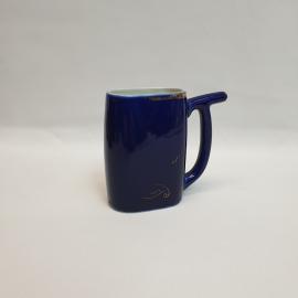 Поильник Кисловодск, фарфор золочение кобальт 200 мл, потертости, винтаж