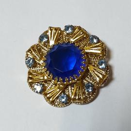 Брошь - бижутерия  4 см, винтаж, Чехословакия.