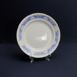 Десертная тарелка Конаково, фаянс деколь 20 см, винтаж СССР