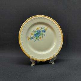 Десертная тарелка Буды, фарфор деколь 20см, винтаж СССР