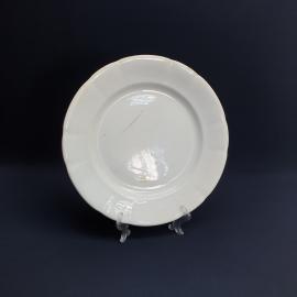 Столовая тарелка Teichfeld & Asterblum, фарфор 25 см, трещина дефекты, до 1917 г Польша