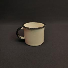 Эмалированная кружка, метал 100 мл, дефект винтаж СССР,