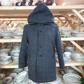 Детское пальто шерстяное, длина 65 см, полуобхват груди 50 см, треб. химчист. Винтаж, СССР.