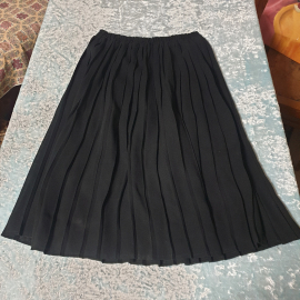 Винтажная юбка плисе, синтетика, длина 75 см, полуобхват талии 37 см, СССР.