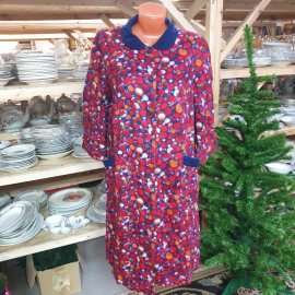 Винтажный байковый халат в хорошем сост, длина 100 см, полуобхват груди 58 см, СССР.